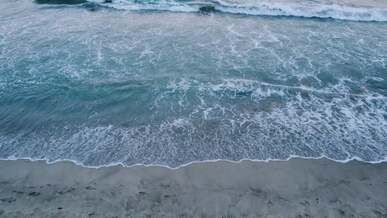sea waves reaching the shore