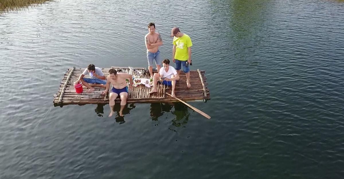 Acail Raft Footage People on Raft on Lake Free Stock Video Footage, Royalty-Free 4K & HD ...