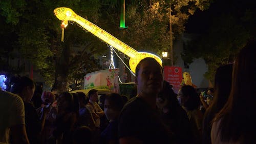 People on Festival at Night