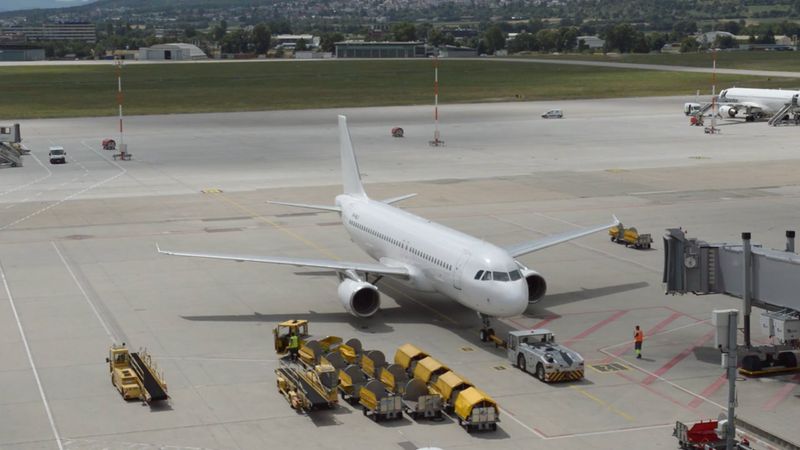 Airplane Boarding at Airport Terminal Free Stock Video Footage, Royalty ...