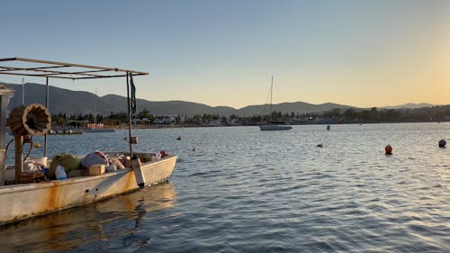 Rowing Boats in the Aegean Sea