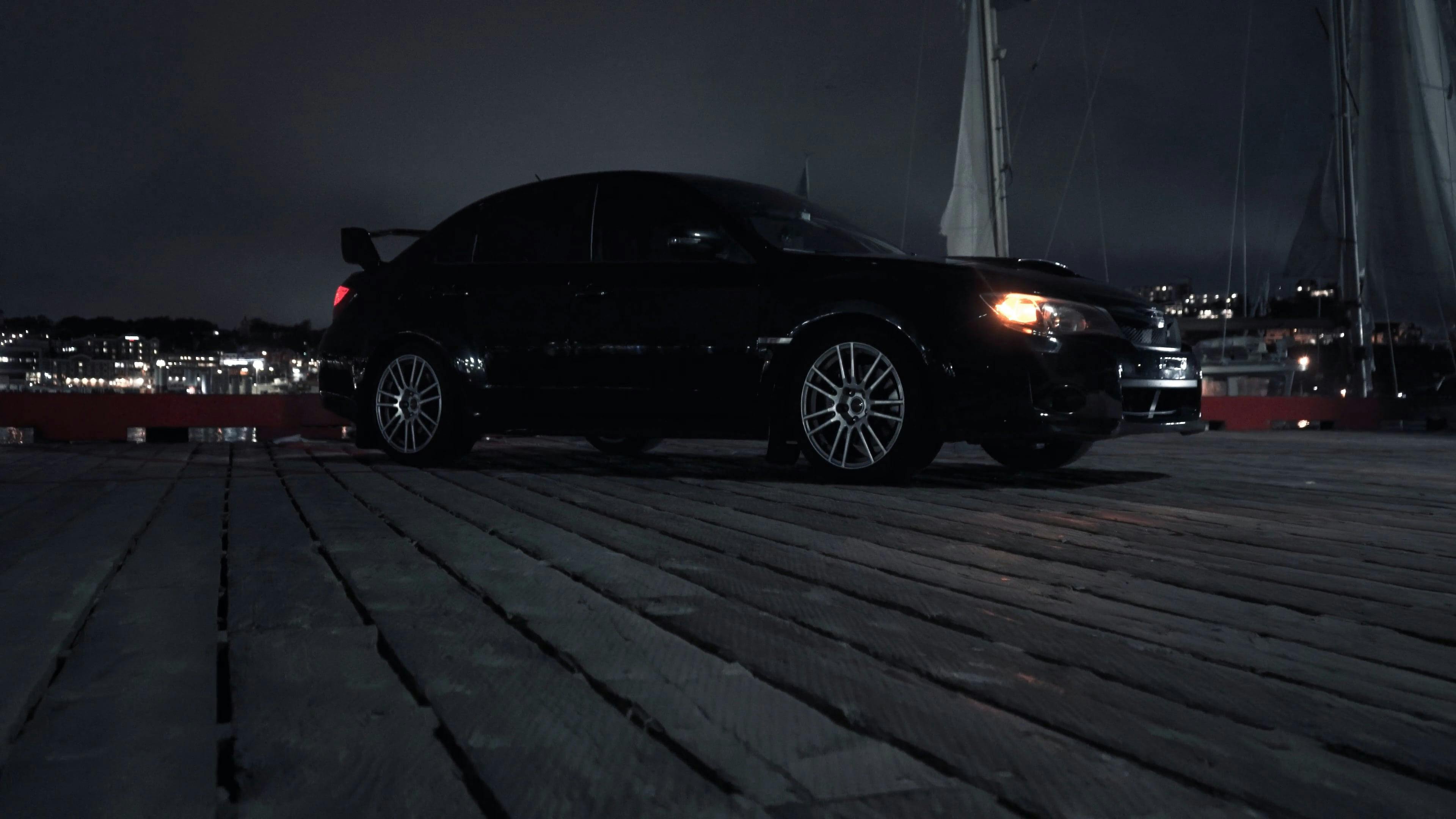 Black Car at Night Free Stock Video Footage, Royalty-Free 4K & HD Video Clip