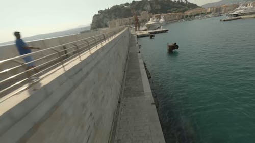 Drone Video of the Port of Nice, France 