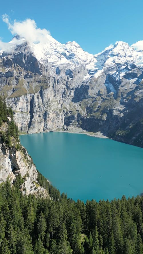 Lake in Swiss Alps