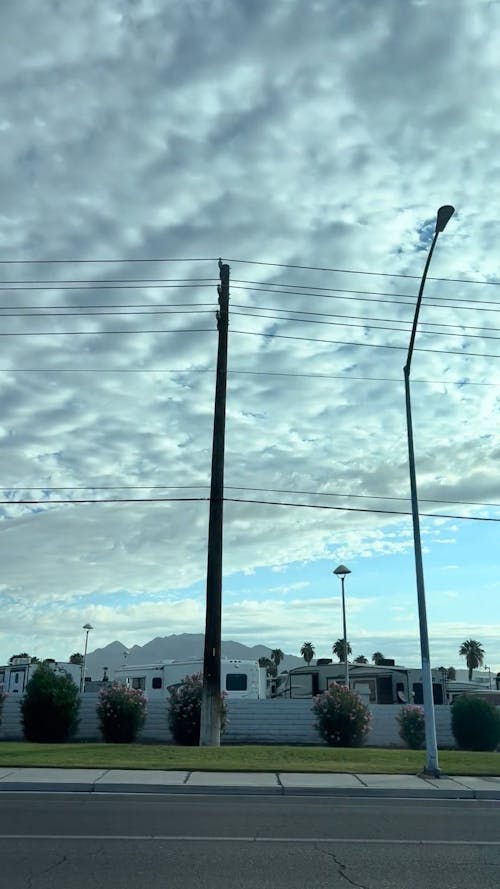 Clouds in Sky over Town