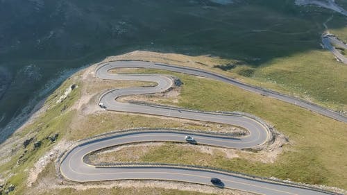 Curvy Road on Mountainside