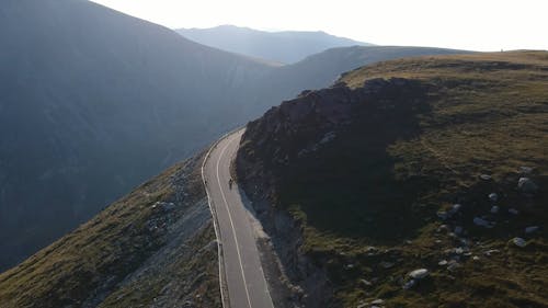 Mountain Road in Birds Eye View