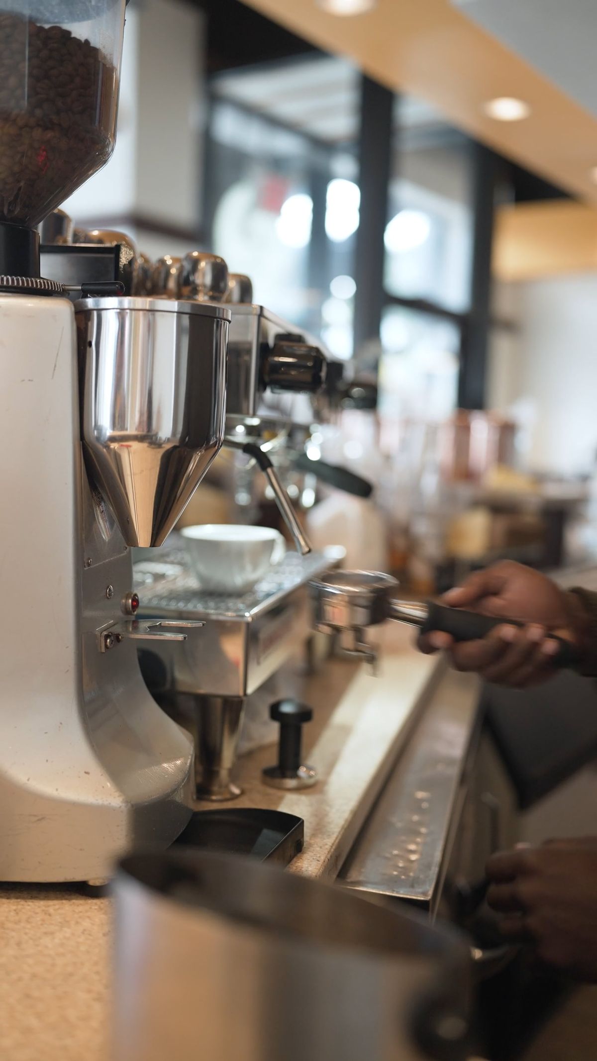 Ground coffee