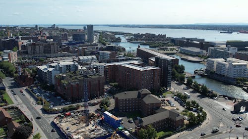 Drone Footage of City Buildings