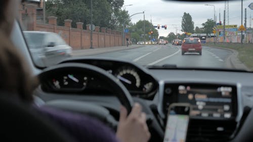 A Person Using a Car