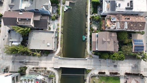 A Water Canal in the Venice District, Los Angeles