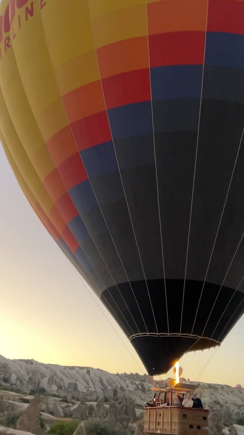 Passengers in Hot Air Balloon