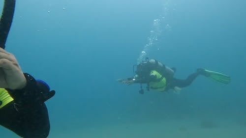 Men Scuba Diving