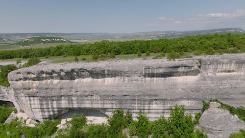 Aerial Footage of Majestic Rock Formation