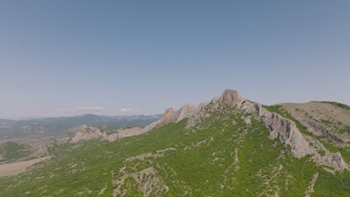 Aerial Footage of Mountain Peak