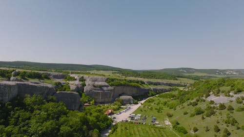 Clear Sky over Landscape