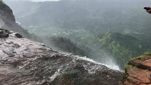 Tolle Aussicht Von Einem Wasserfall