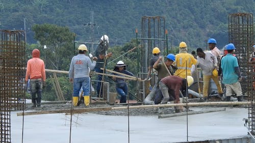 Labourers at Construction Site