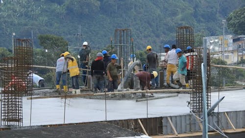 Men Working on Construction Site