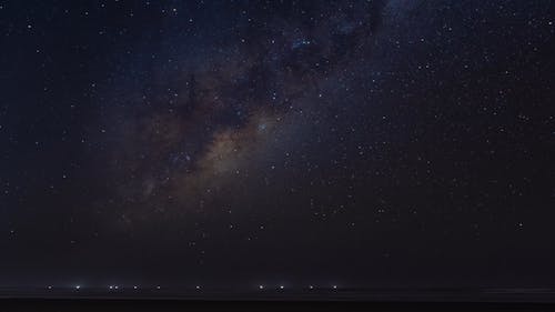 Time Lapse of a Starry Night Sky at the Beach