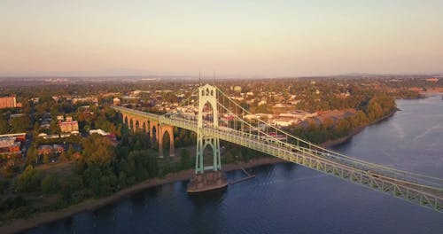 Aerial Shot Of Bridge