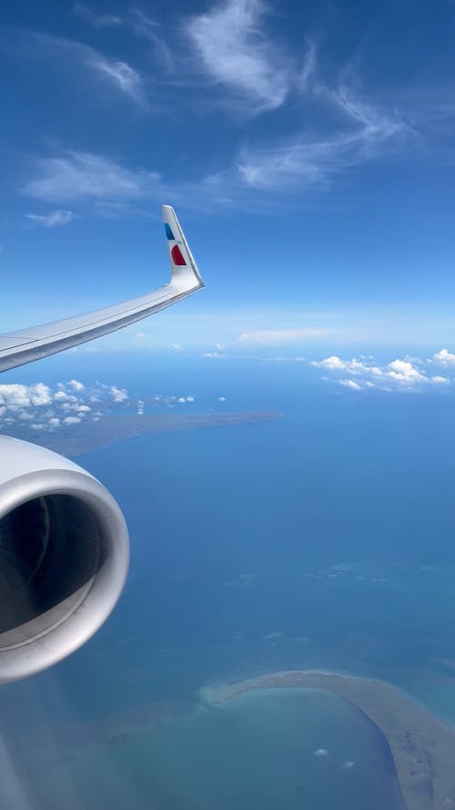 Sky View from a Plane Window