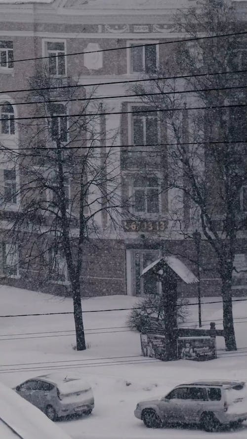 Street Covered in Snow