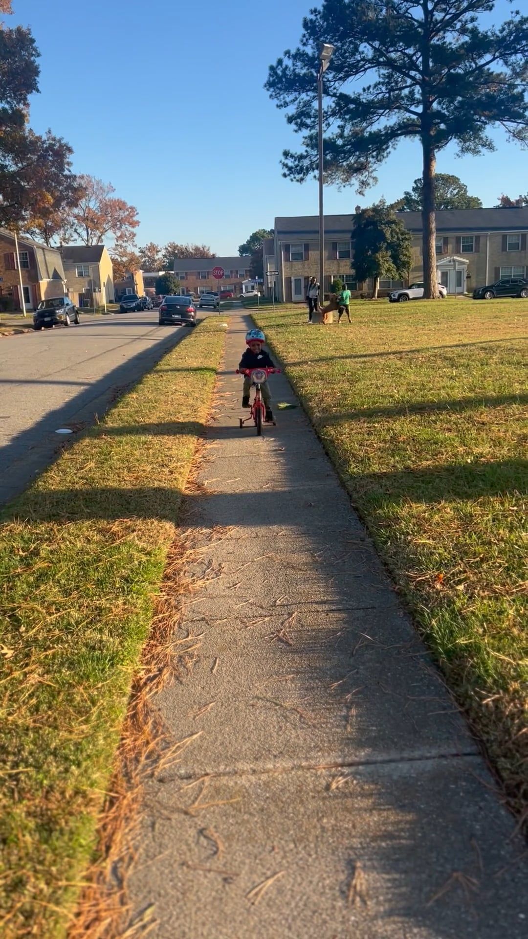 Child Riding Bike on Pavement Free Stock Video Footage, Royalty-Free 4K ...