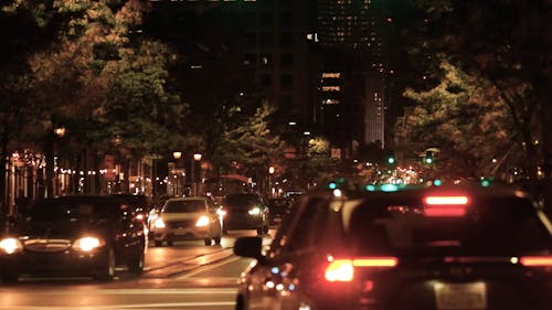 Night Traffic in Philadelphia
