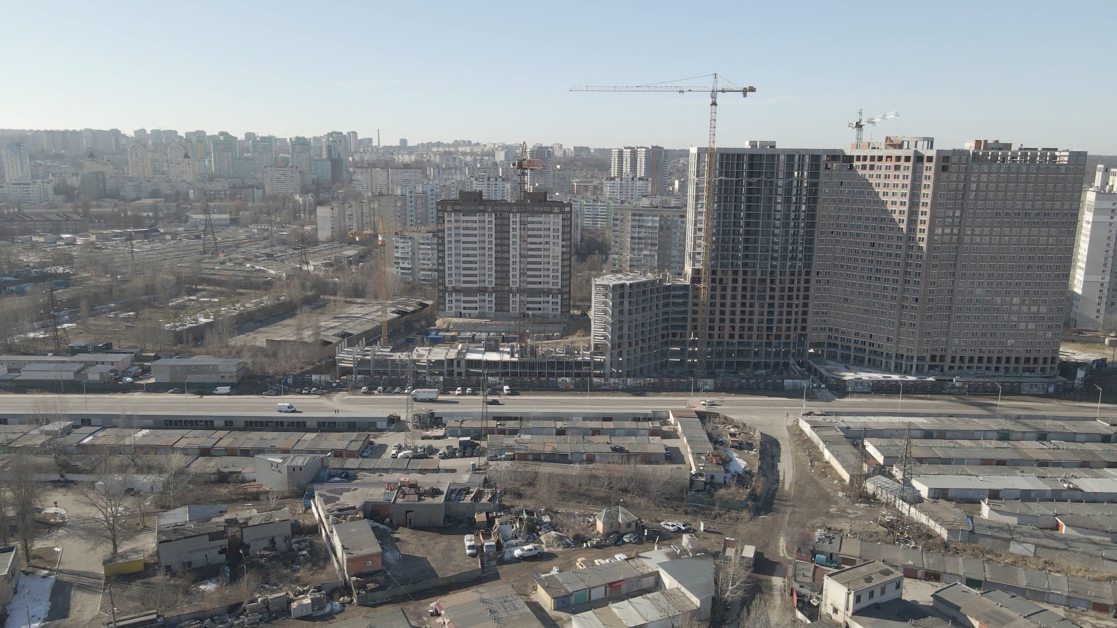 Drone Footage of High Rise Buildings Free Stock Video Footage, Royalty ...
