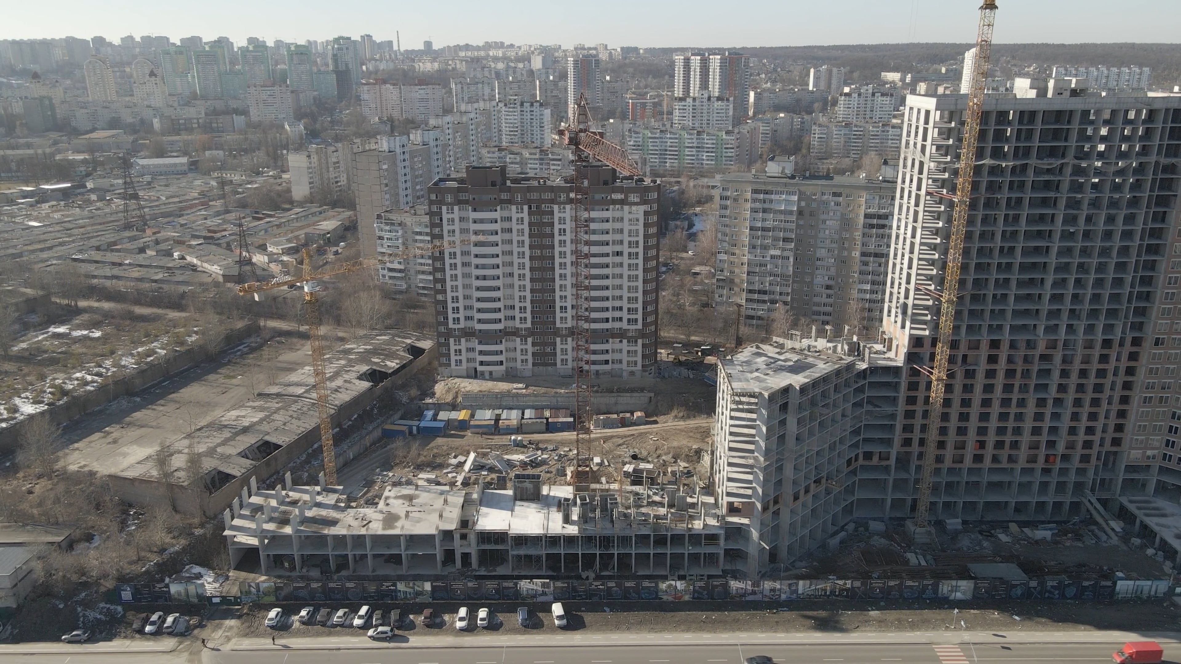 Drone Footage of High Rise Buildings Free Stock Video Footage, Royalty ...