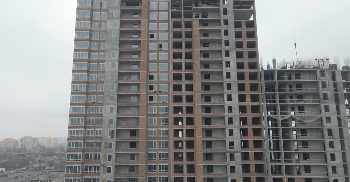 Drone Footage of a Building Construction Free Stock Video Footage ...