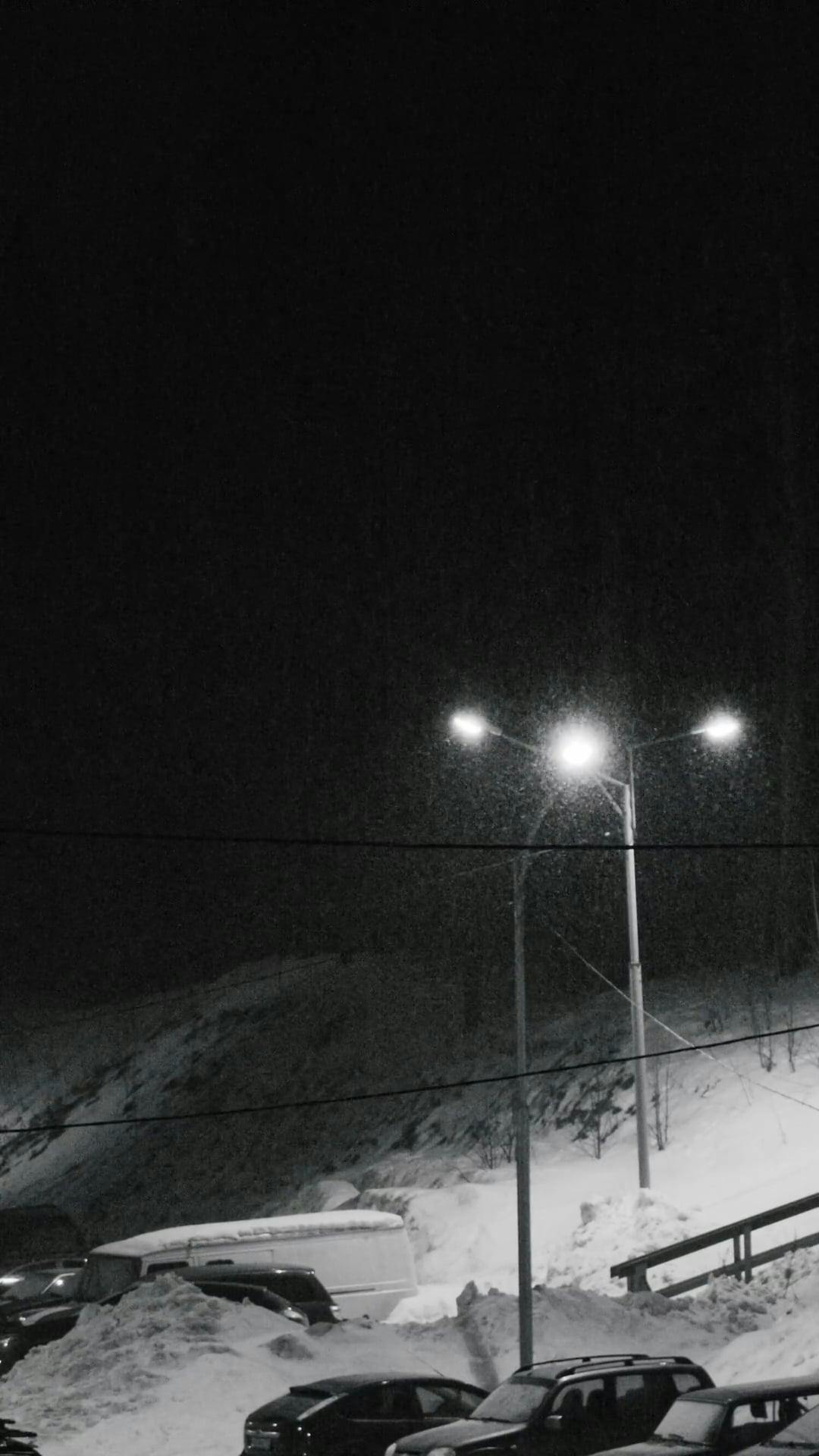 Street Lamp Turned on at Night Free Stock Video Footage, RoyaltyFree