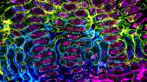 A Colorful Psychedelic Pattern in Motion 