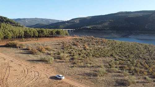 Drone Footage of Iznájar Reservoir in Córdoba, Spain 
