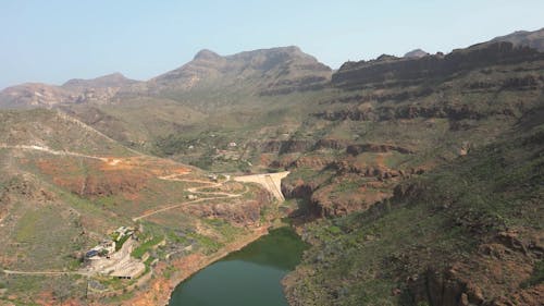 Water Dam in Valley