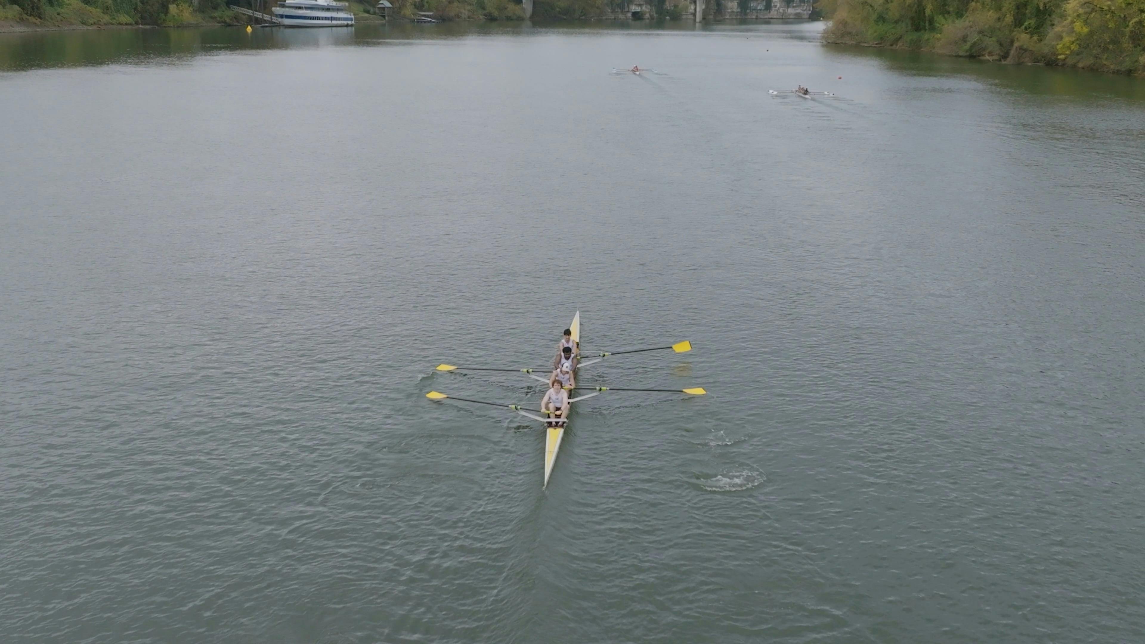 Rowing on River in Slow Motion Free Stock Video Footage, Royalty-Free ...