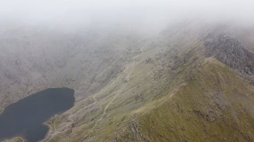 Drone Footage of Snowdon Summit