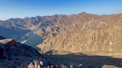 360° View of a Mountain Landscape 