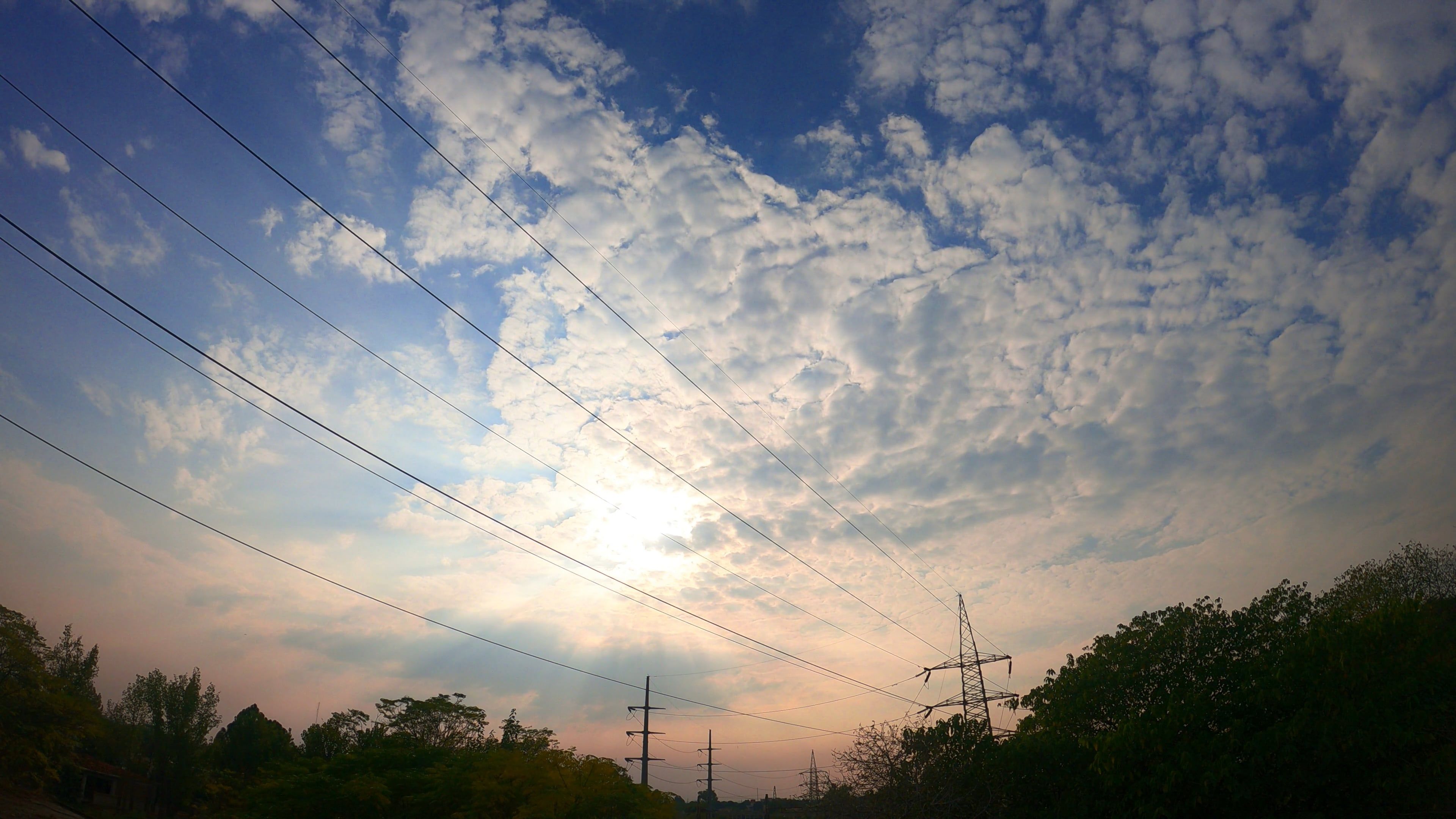 Time Lapse of Moving Clouds across the Blue Sky Free Stock Video ...