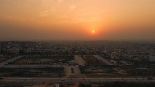 Sunset in City of Light and Flower Islamabad Pakistan and Rawalpindi 