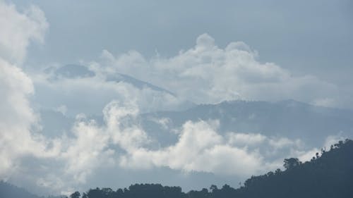 Dramatic cloud movements