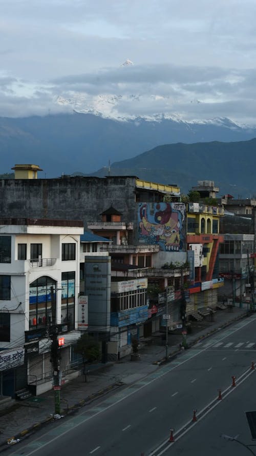 Timelapse Footage of Newroad Pokhara in Nepal