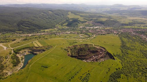 Bird's-eye View of a Vast Land