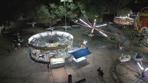 Amusement Rides at Night 