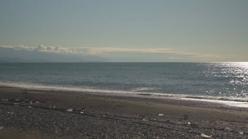 Breaking Waves on an Empty Beach