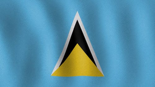 Digital Animation of the National Flag of Saint Lucia