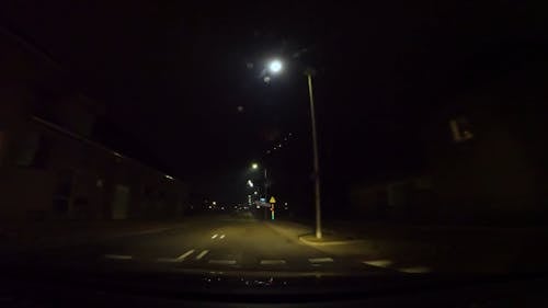 Driving on the Street on New Year's Eve