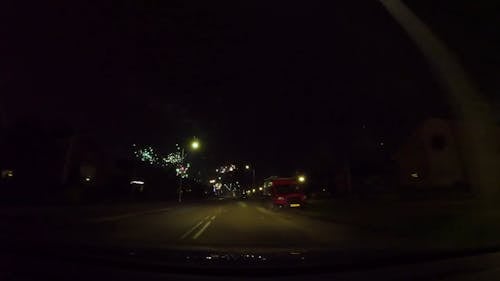 Driving on the Street on New Year'