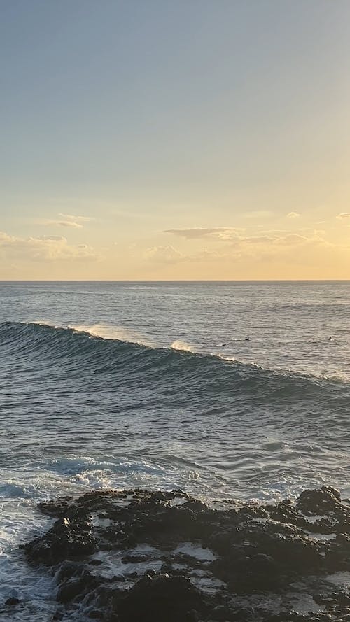 Waves Splashing near Coast